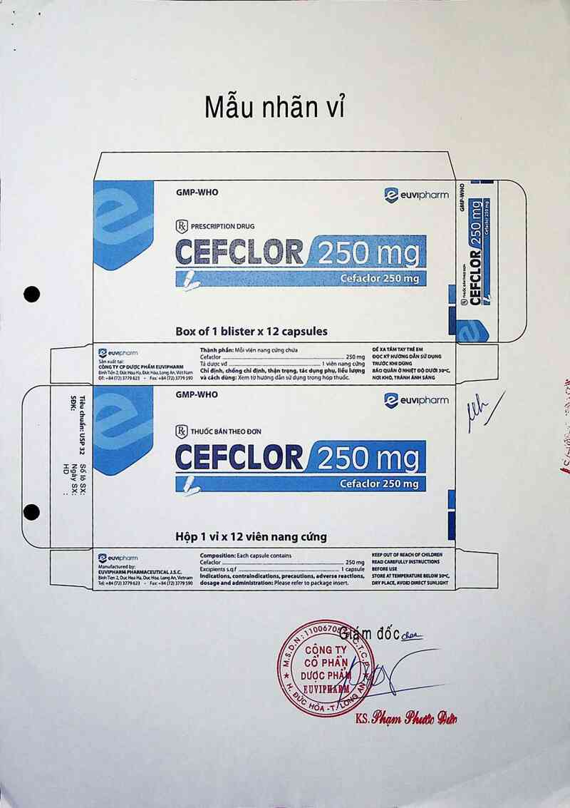 thông tin, cách dùng, giá thuốc Cefclor 250 mg - ảnh 1