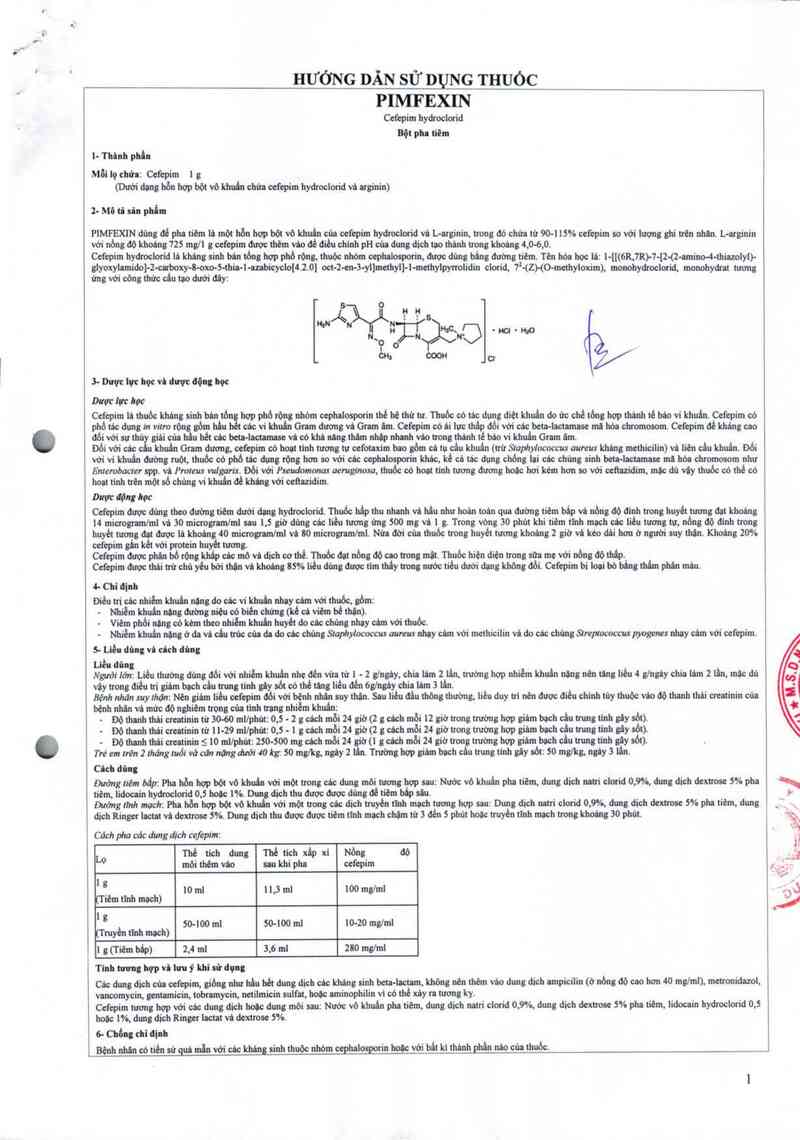 thông tin, cách dùng, giá thuốc Pimfexin - ảnh 2