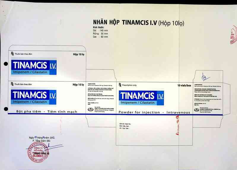 thông tin, cách dùng, giá thuốc Tinamcis I.V - ảnh 2