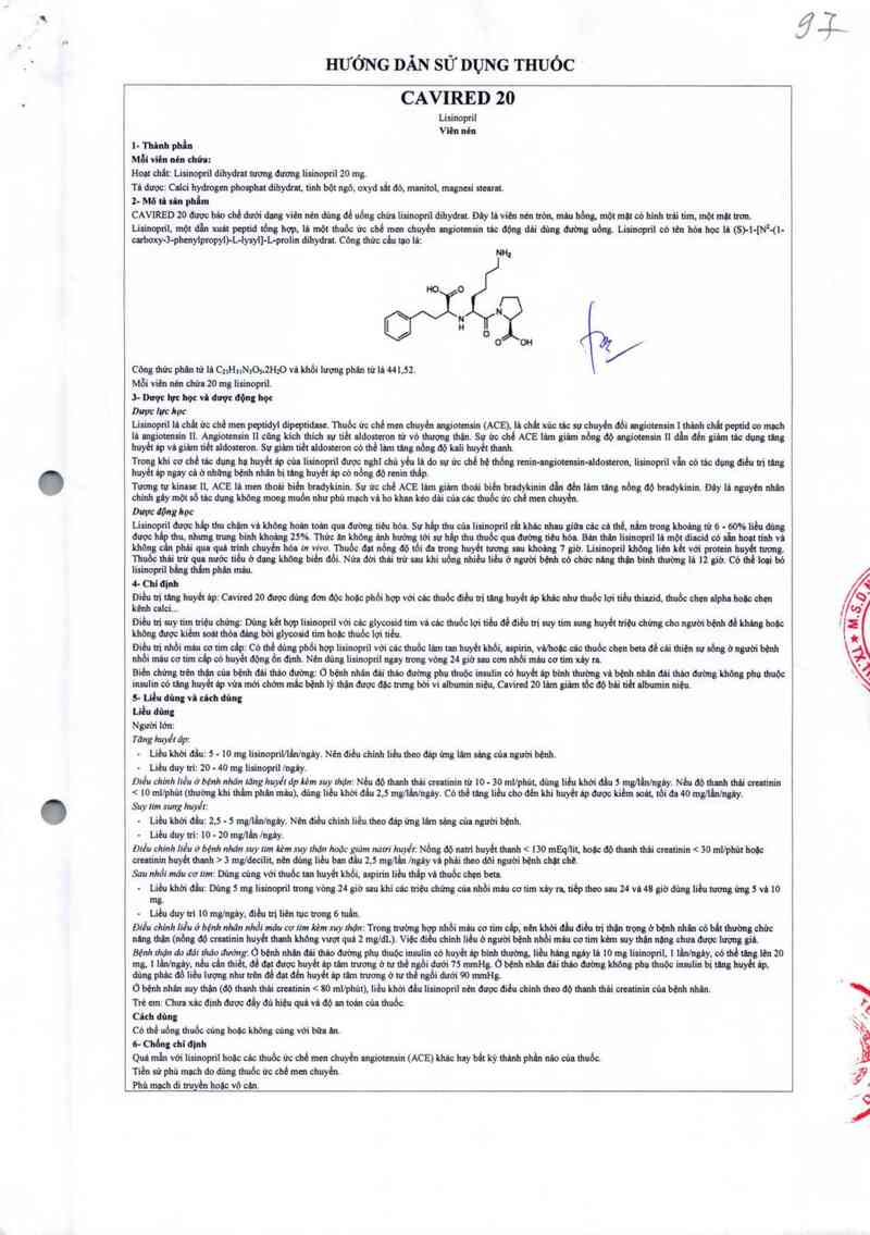 thông tin, cách dùng, giá thuốc Cavired 20 - ảnh 4