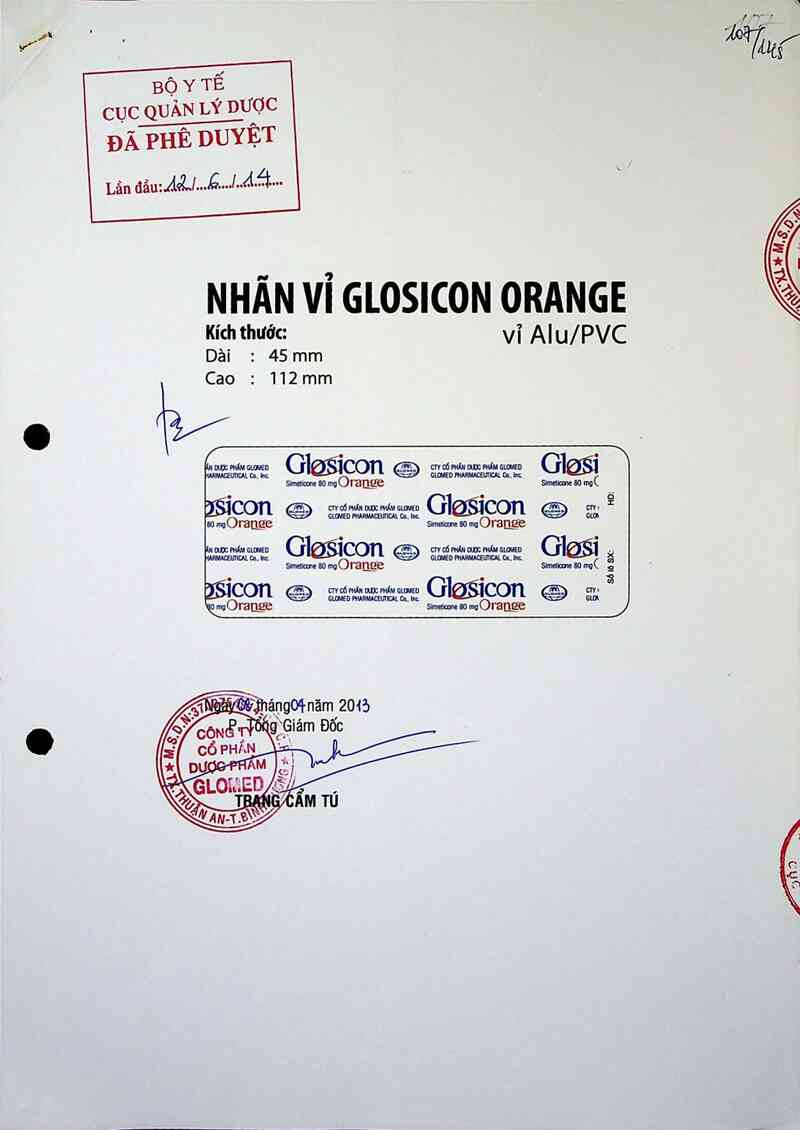 thông tin, cách dùng, giá thuốc Glosicon Orange - ảnh 0