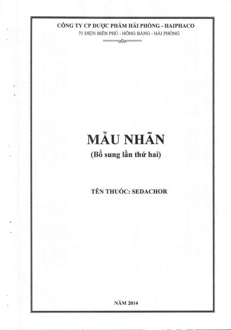 thông tin, cách dùng, giá thuốc Sedachor - ảnh 0