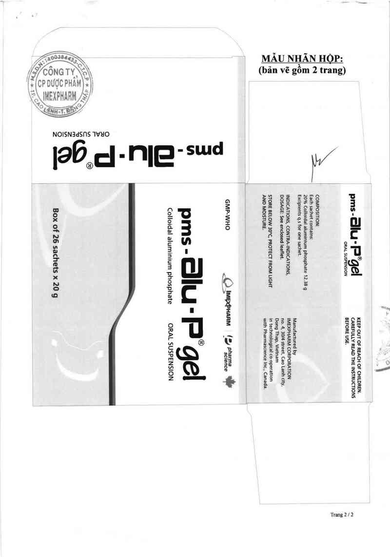 thông tin, cách dùng, giá thuốc pms - Alu - P Gel - ảnh 1