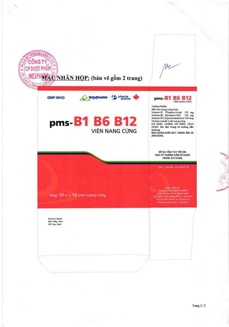 thông tin, cách dùng, giá thuốc pms-B1 B6 B12 - ảnh 2