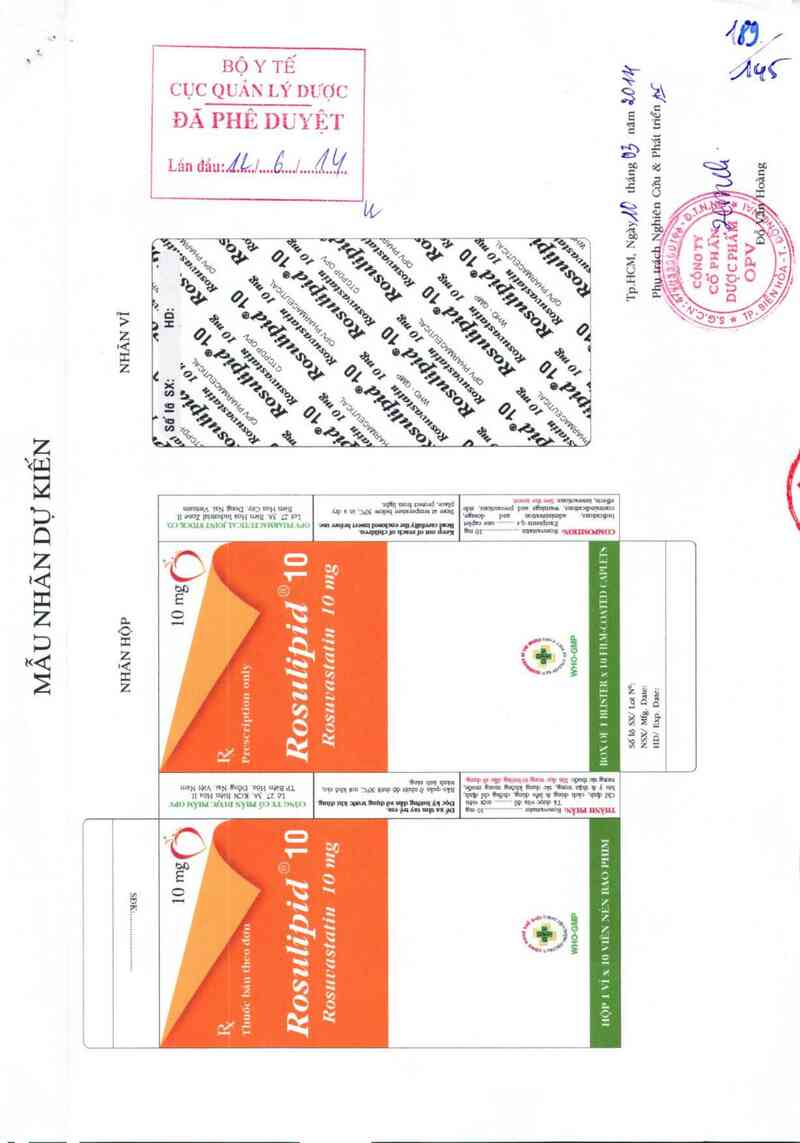 thông tin, cách dùng, giá thuốc Rosulipid 10 - ảnh 0