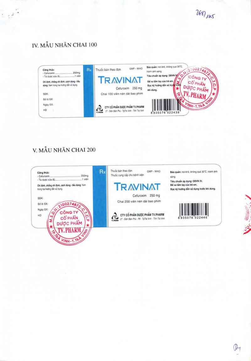 thông tin, cách dùng, giá thuốc Travinat 250mg - ảnh 3