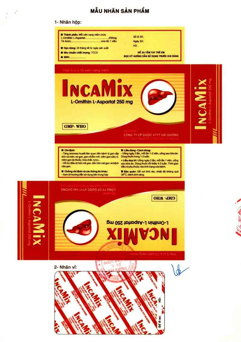 thông tin, cách dùng, giá thuốc Incamix - ảnh 1