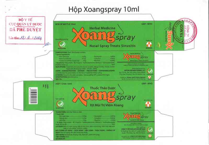 thông tin, cách dùng, giá thuốc Xoangspray - ảnh 0