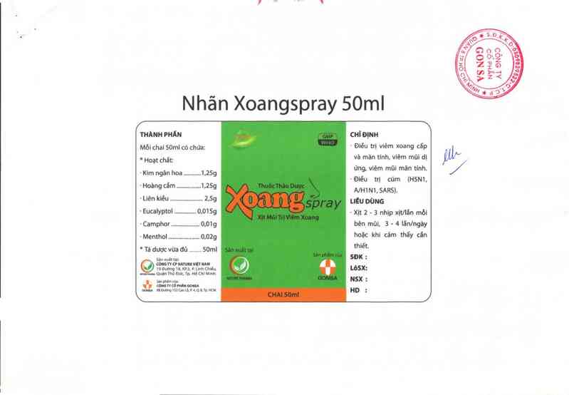 thông tin, cách dùng, giá thuốc Xoangspray - ảnh 7