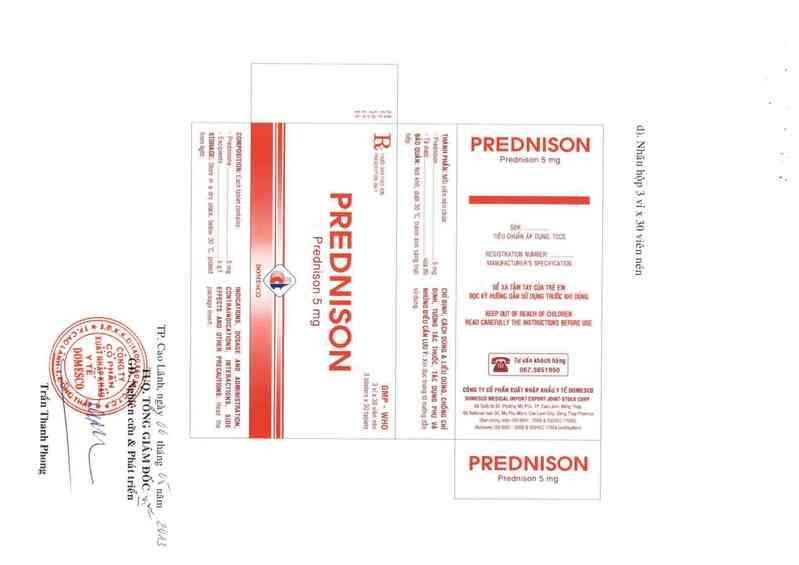 thông tin, cách dùng, giá thuốc Prednison 5 mg - ảnh 4