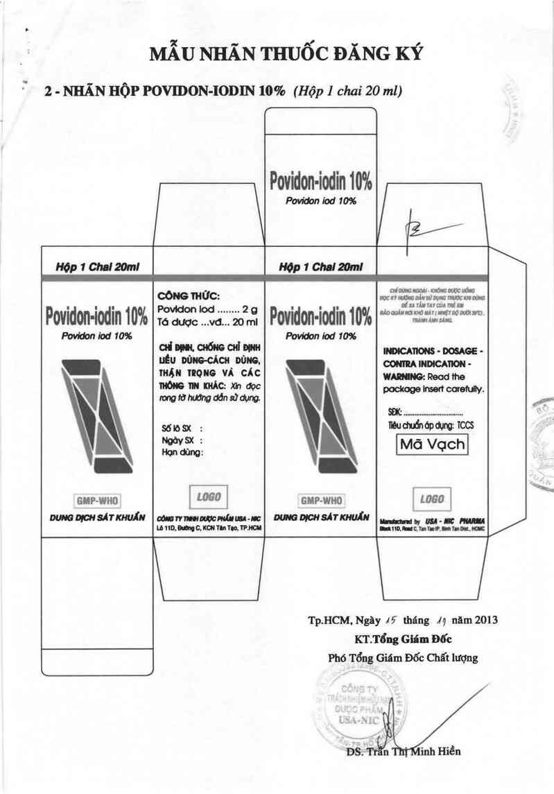 thông tin, cách dùng, giá thuốc Povidon - Iodin 10% - ảnh 1