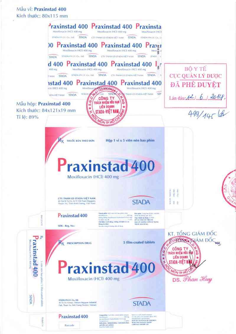 thông tin, cách dùng, giá thuốc Praxinstad 400 - ảnh 0