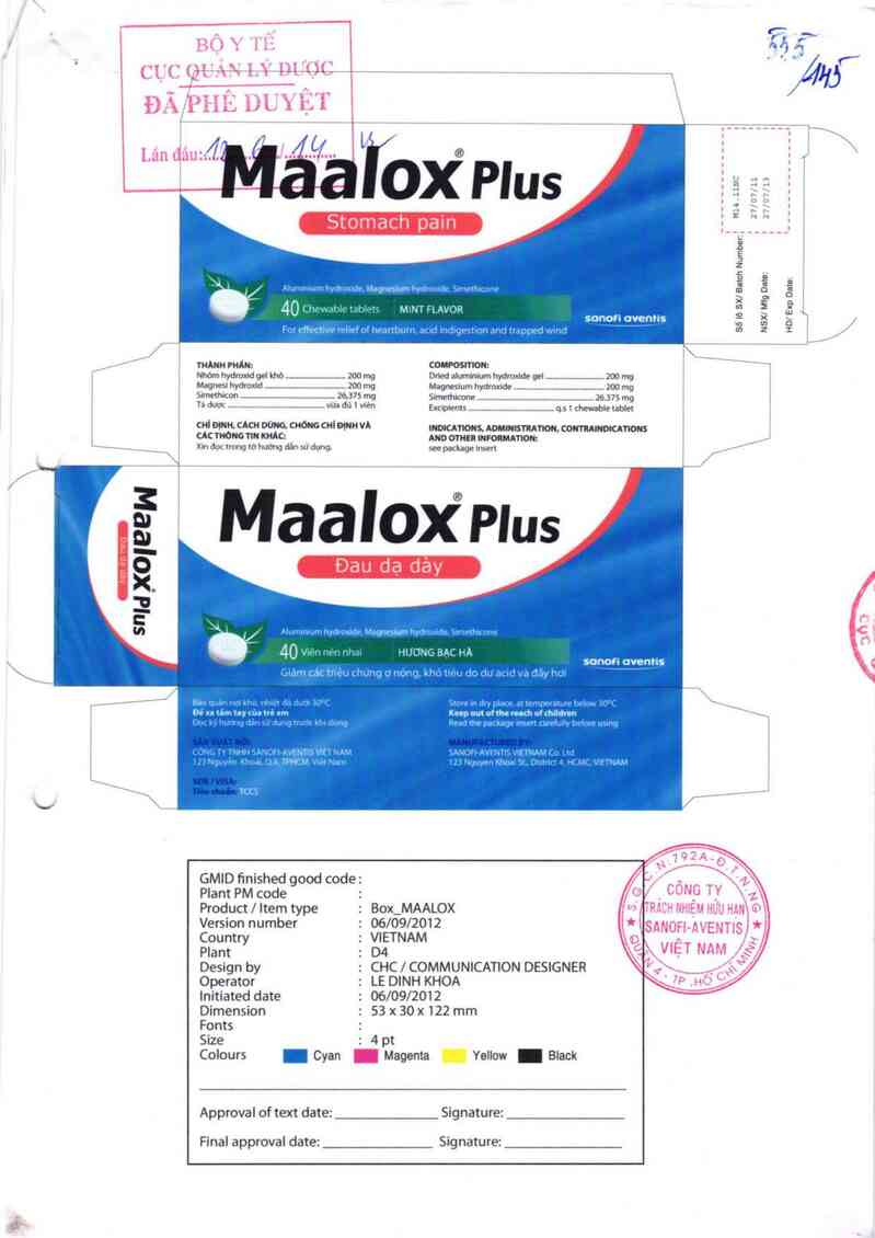 thông tin, cách dùng, giá thuốc Maalox plus - ảnh 0