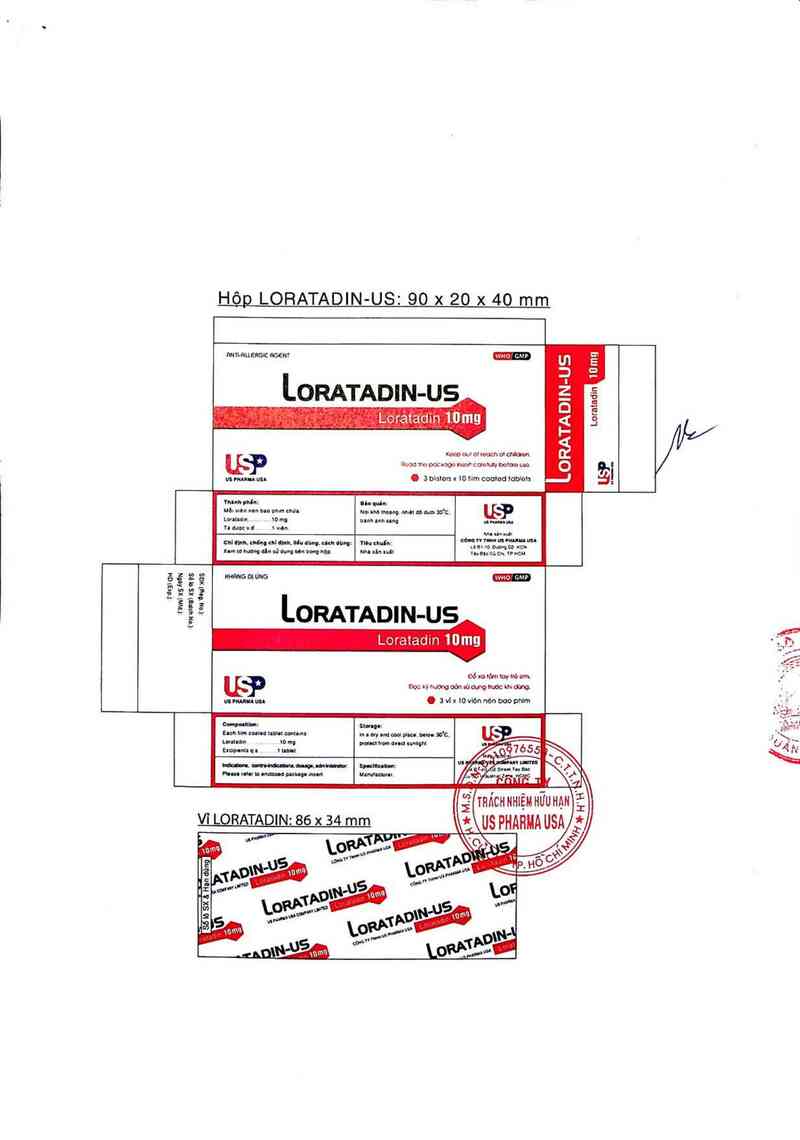 thông tin, cách dùng, giá thuốc Loratadin - US - ảnh 1