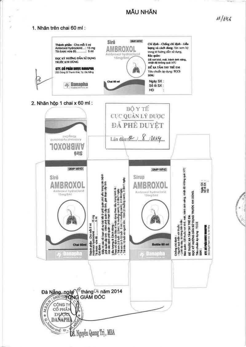 thông tin, cách dùng, giá thuốc Ambroxol - ảnh 0