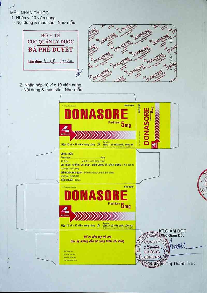 thông tin, cách dùng, giá thuốc Donasore - ảnh 1