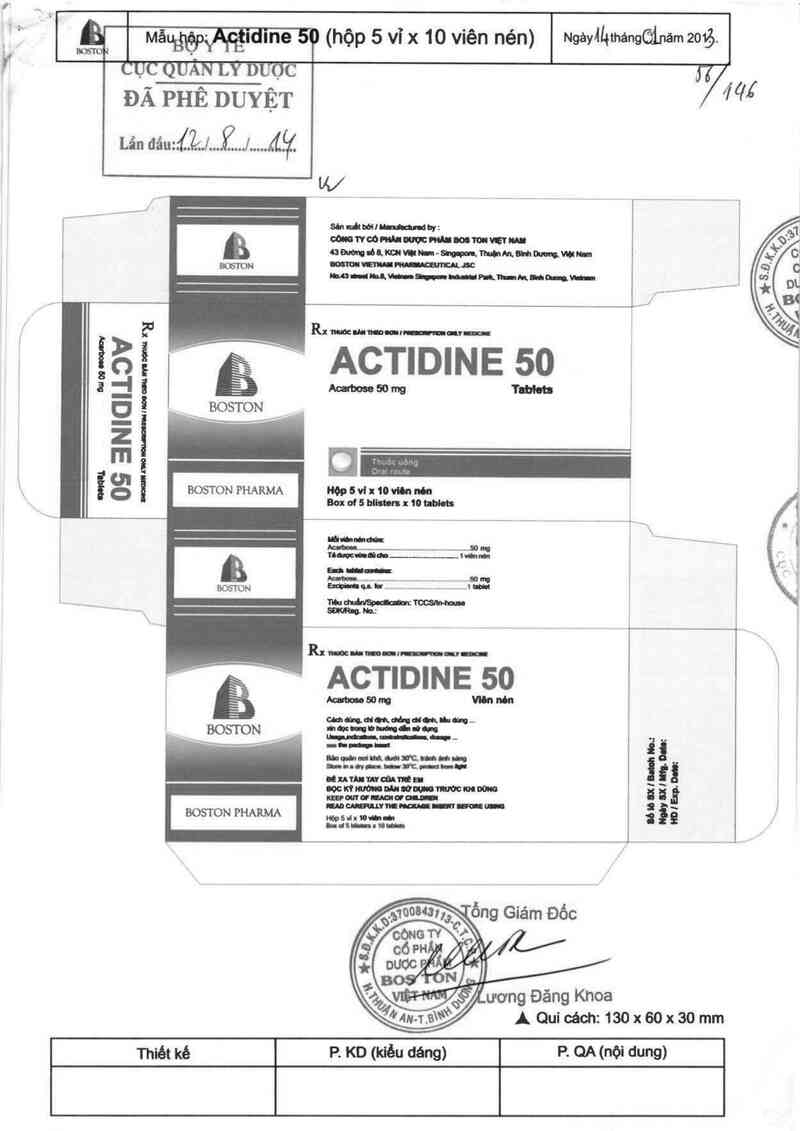 thông tin, cách dùng, giá thuốc Actidine 50 - ảnh 0