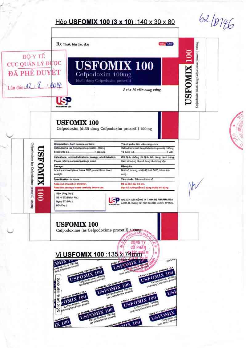 thông tin, cách dùng, giá thuốc Usfomix 100 - ảnh 0