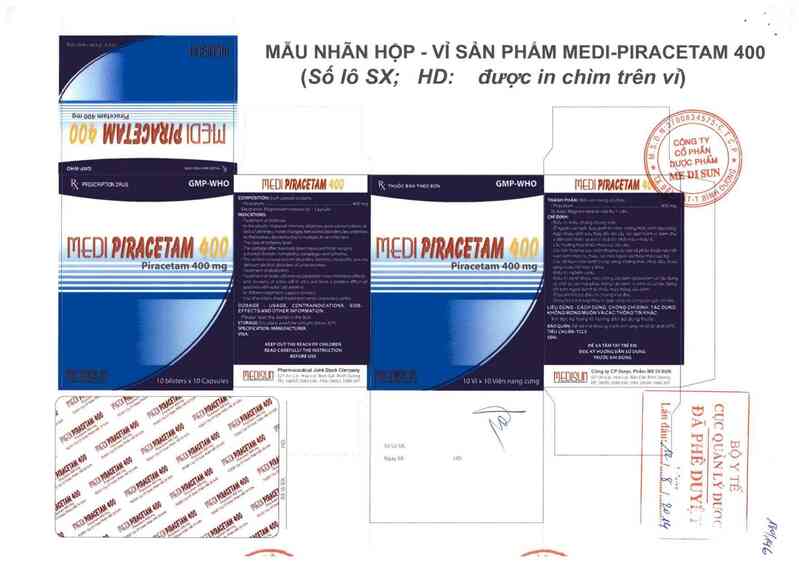 thông tin, cách dùng, giá thuốc Medi-Piracetam 400 - ảnh 0