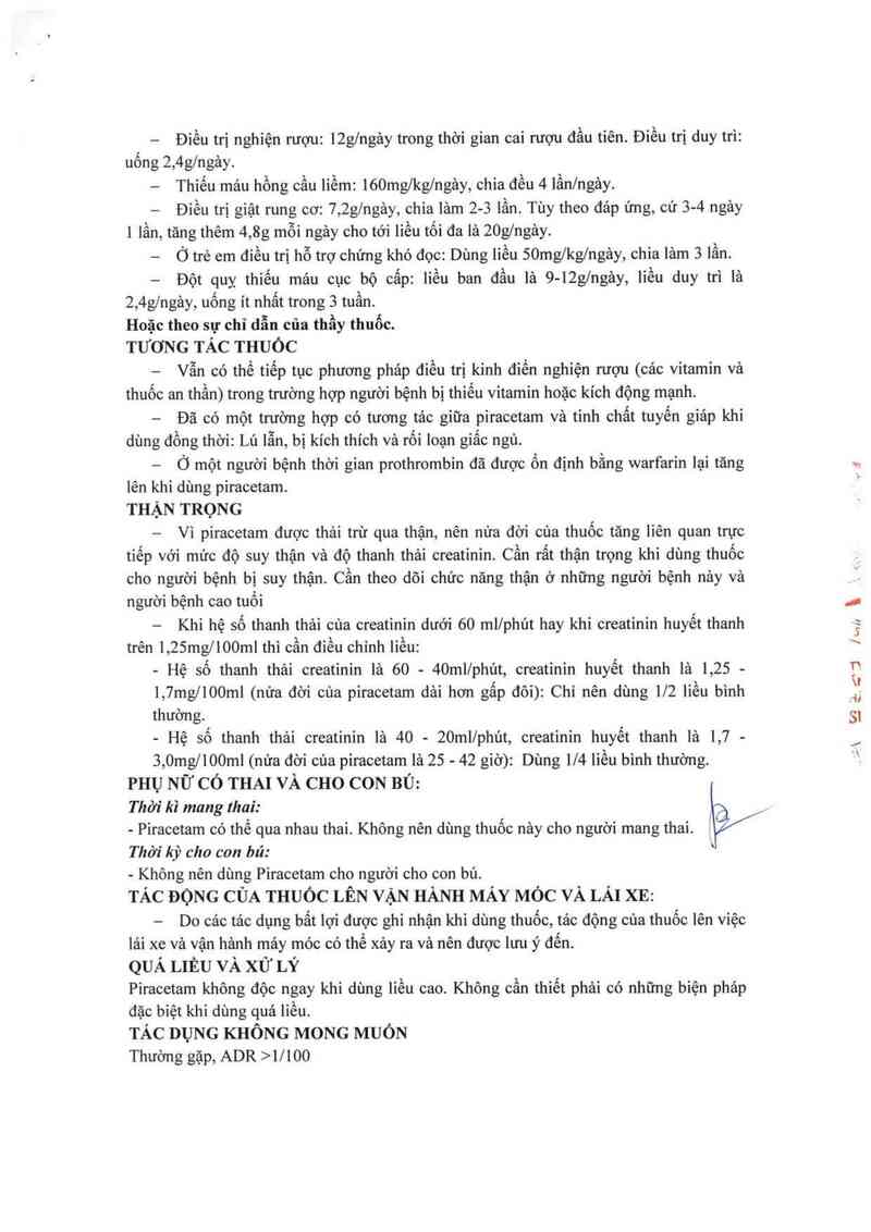 thông tin, cách dùng, giá thuốc Medi-Piracetam 400 - ảnh 3