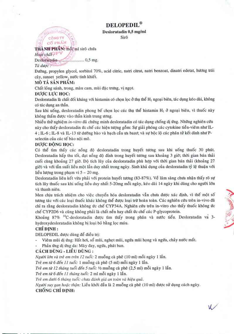thông tin, cách dùng, giá thuốc Delopedil - ảnh 2