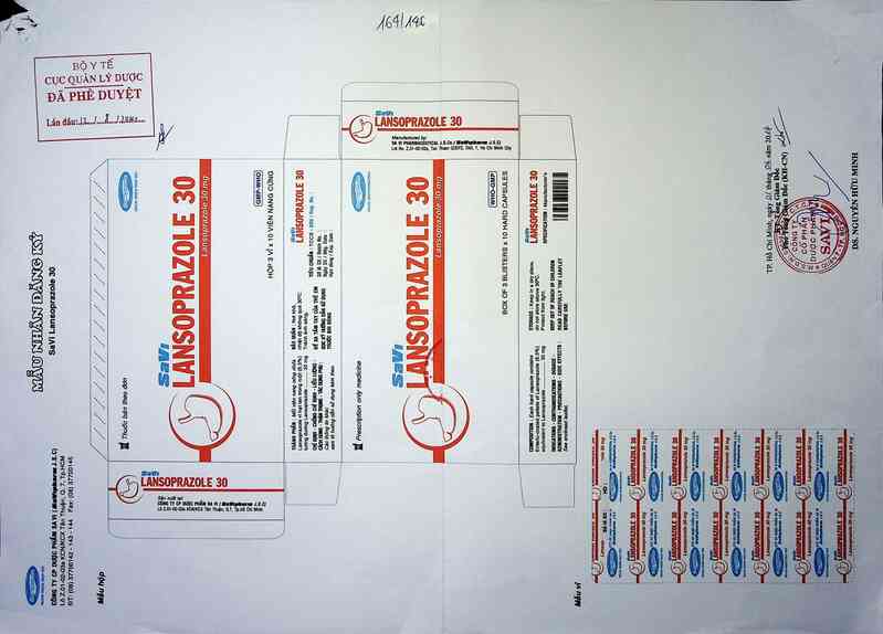 thông tin, cách dùng, giá thuốc Savi Lansoprazole 30 - ảnh 0