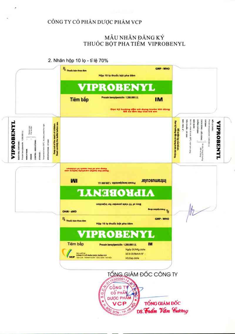 thông tin, cách dùng, giá thuốc Viprobenyl - ảnh 1