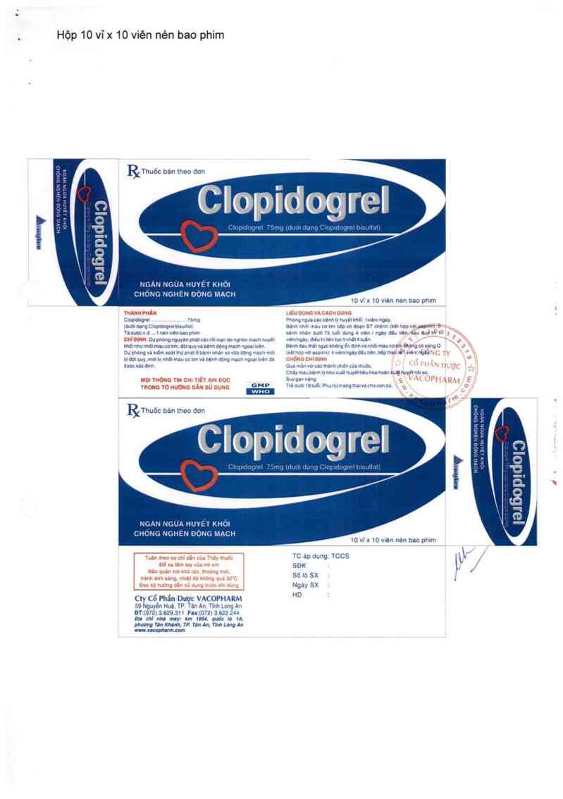 thông tin, cách dùng, giá thuốc Clopidogrel - ảnh 2