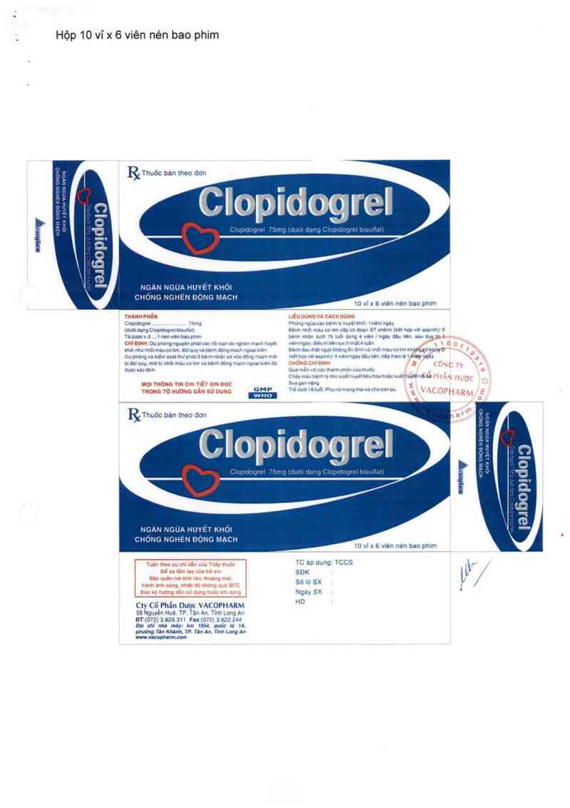 thông tin, cách dùng, giá thuốc Clopidogrel - ảnh 5