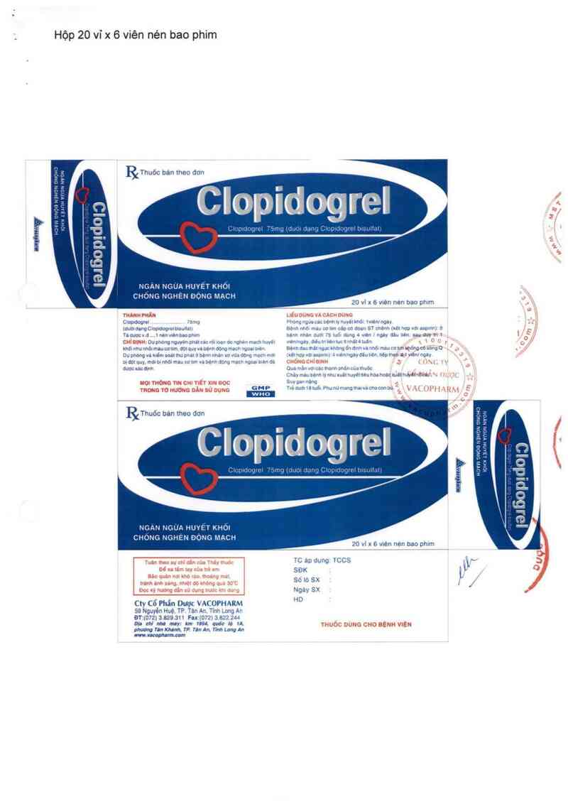 thông tin, cách dùng, giá thuốc Clopidogrel - ảnh 7