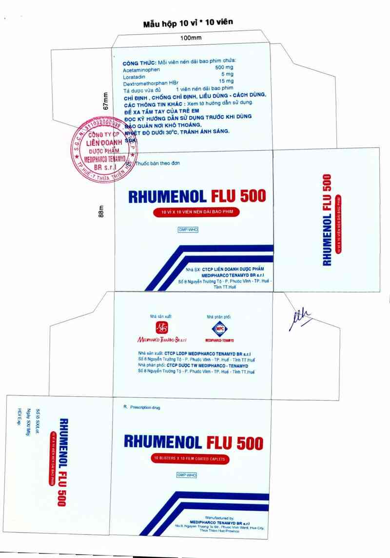 thông tin, cách dùng, giá thuốc Rhumenol Flu 500 - ảnh 4