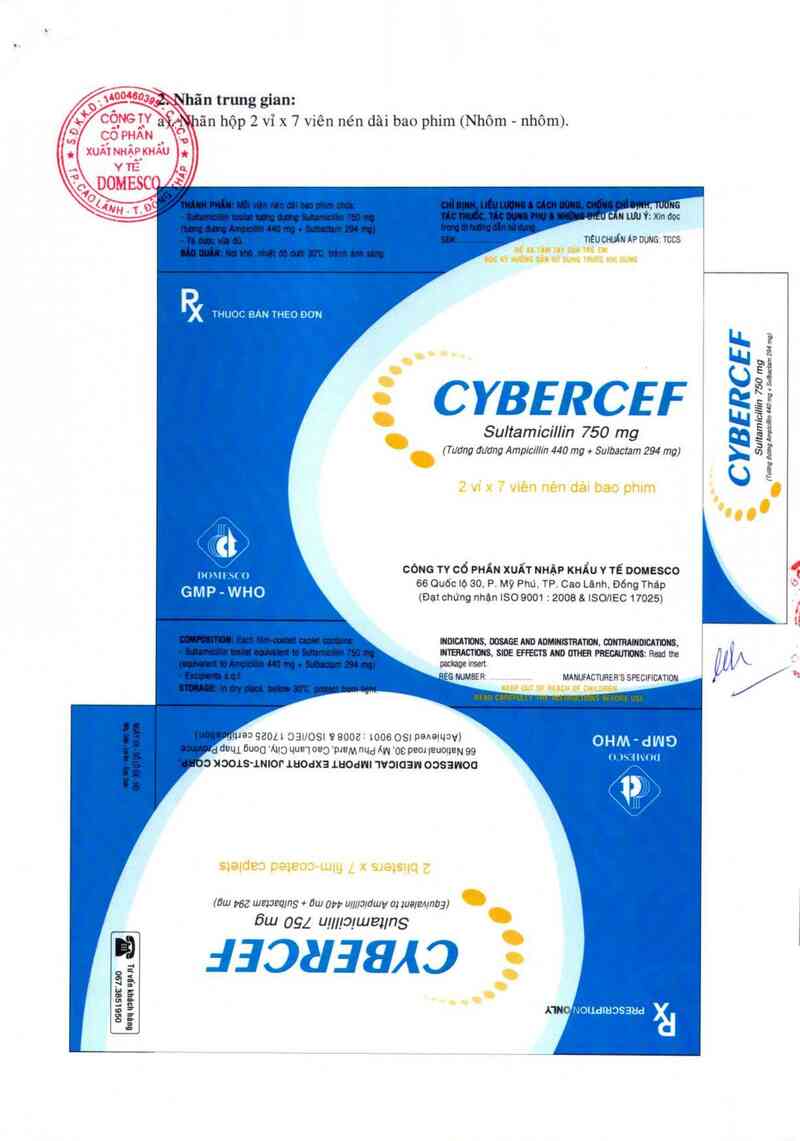 thông tin, cách dùng, giá thuốc Cybercef 750 mg - ảnh 1