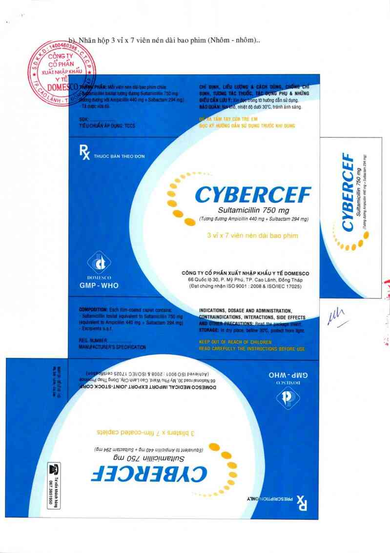 thông tin, cách dùng, giá thuốc Cybercef 750 mg - ảnh 2