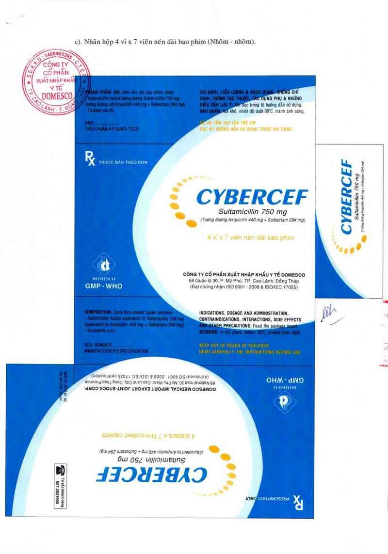 thông tin, cách dùng, giá thuốc Cybercef 750 mg - ảnh 3