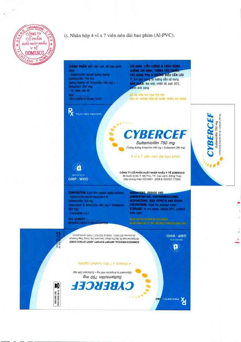 thông tin, cách dùng, giá thuốc Cybercef 750 mg - ảnh 9