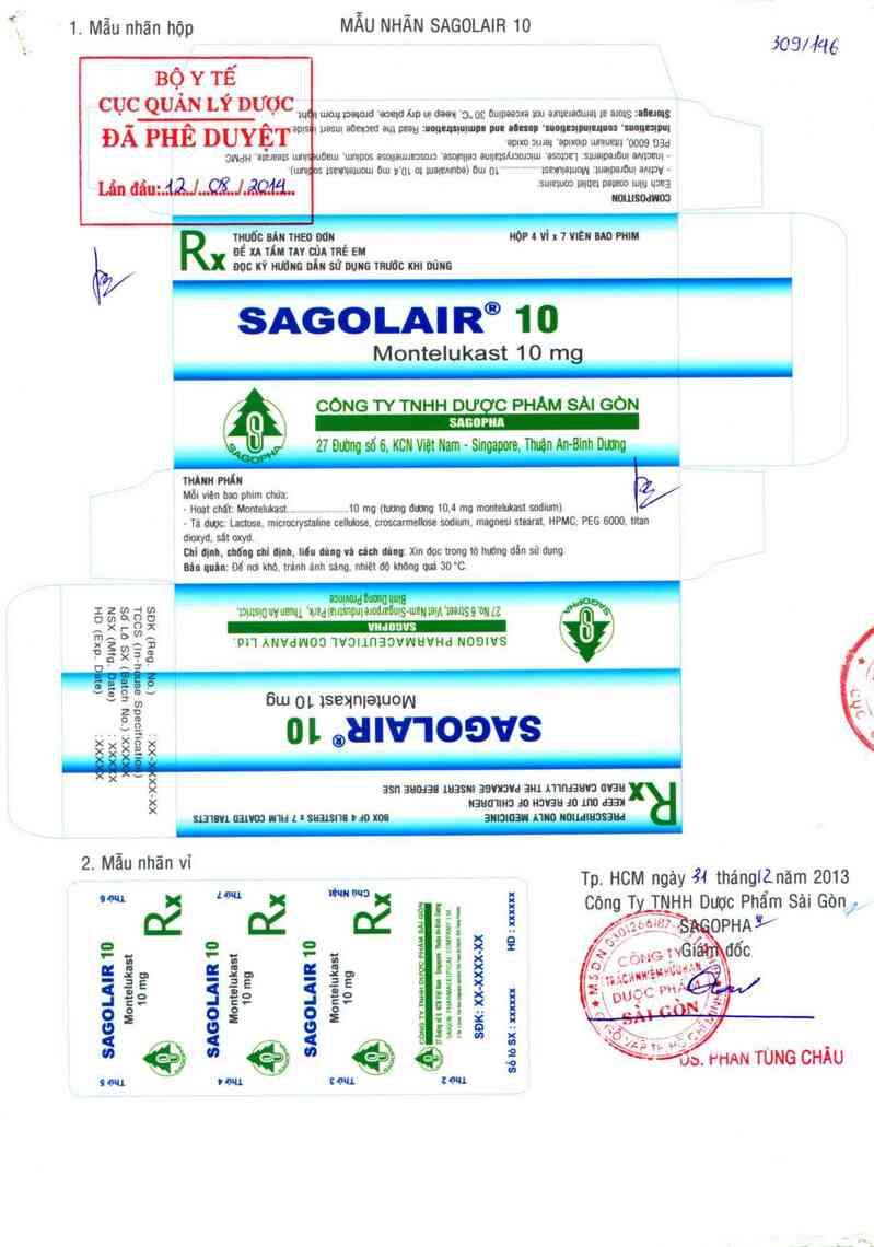 thông tin, cách dùng, giá thuốc Sagolair - ảnh 0