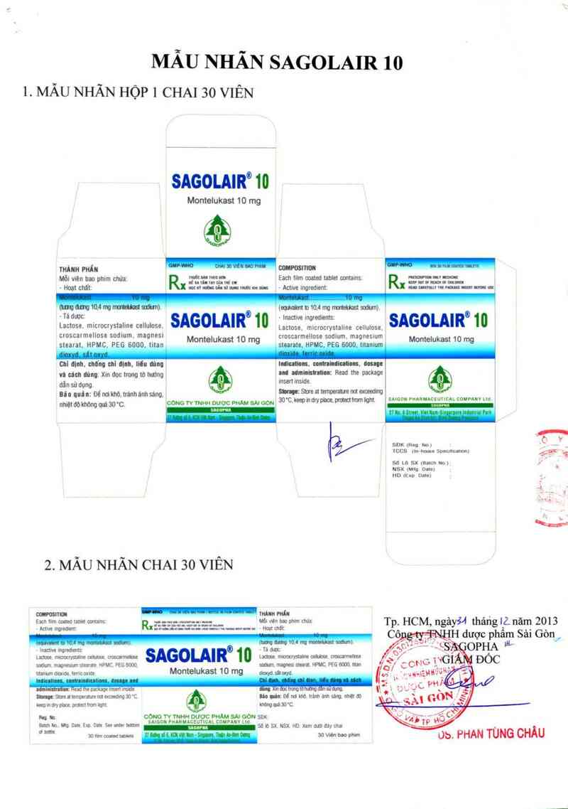 thông tin, cách dùng, giá thuốc Sagolair - ảnh 1