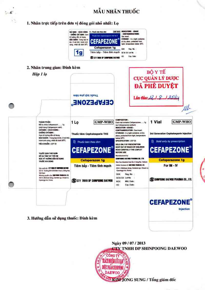 thông tin, cách dùng, giá thuốc Cefapezone - ảnh 0