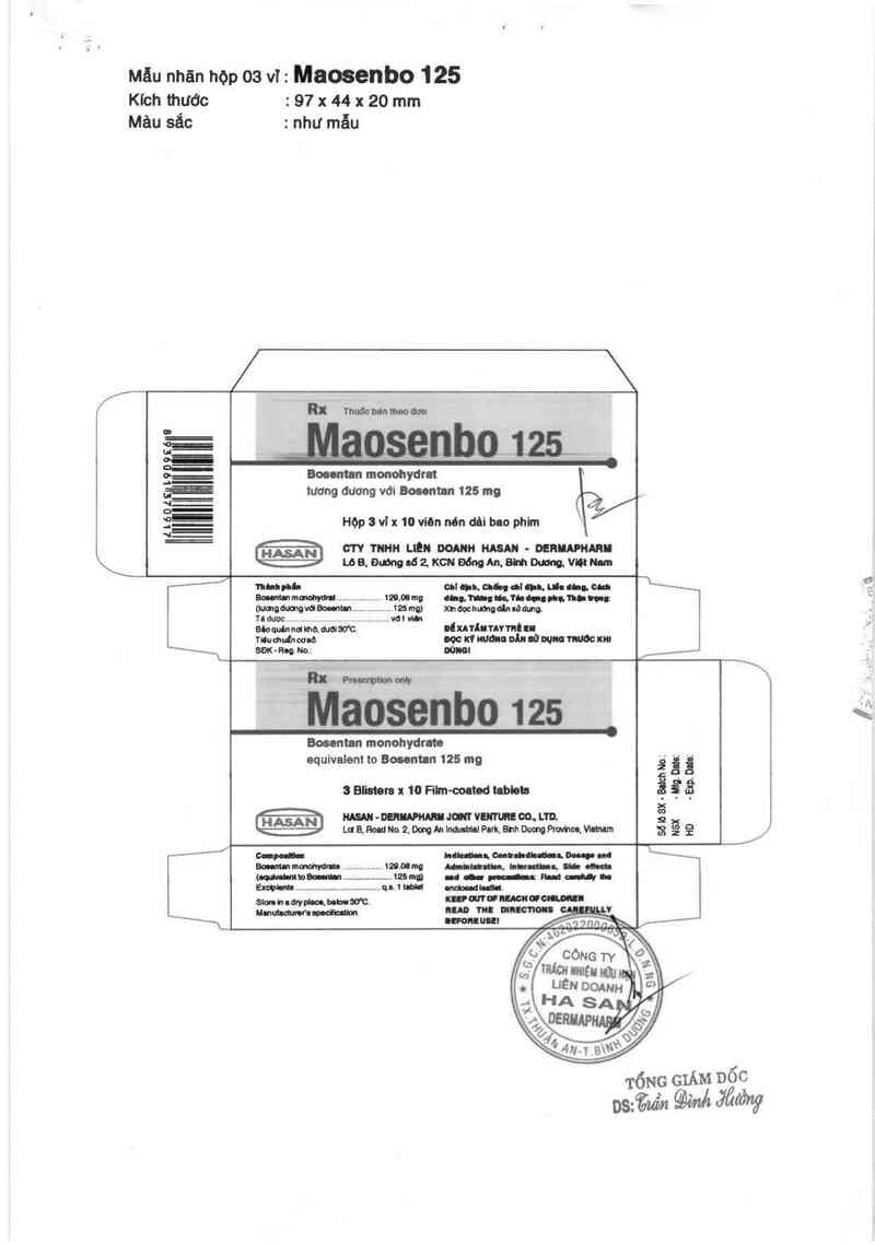 thông tin, cách dùng, giá thuốc Maosenbo 125 - ảnh 1