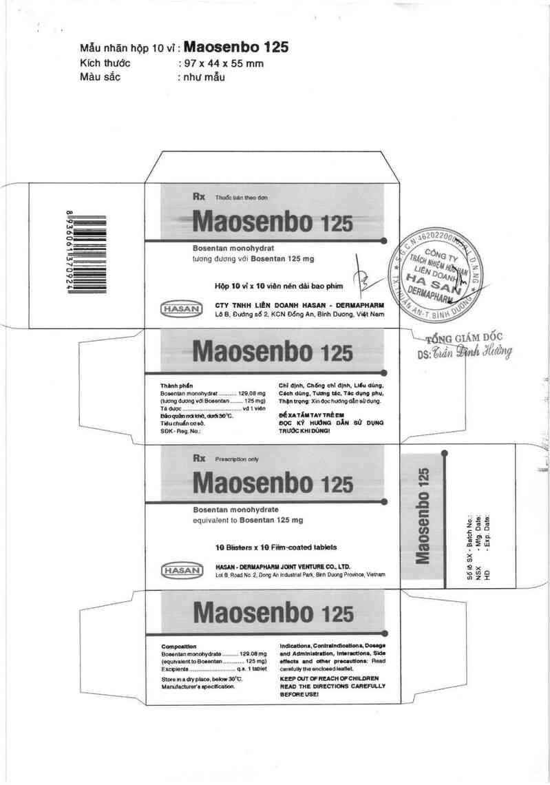 thông tin, cách dùng, giá thuốc Maosenbo 125 - ảnh 2