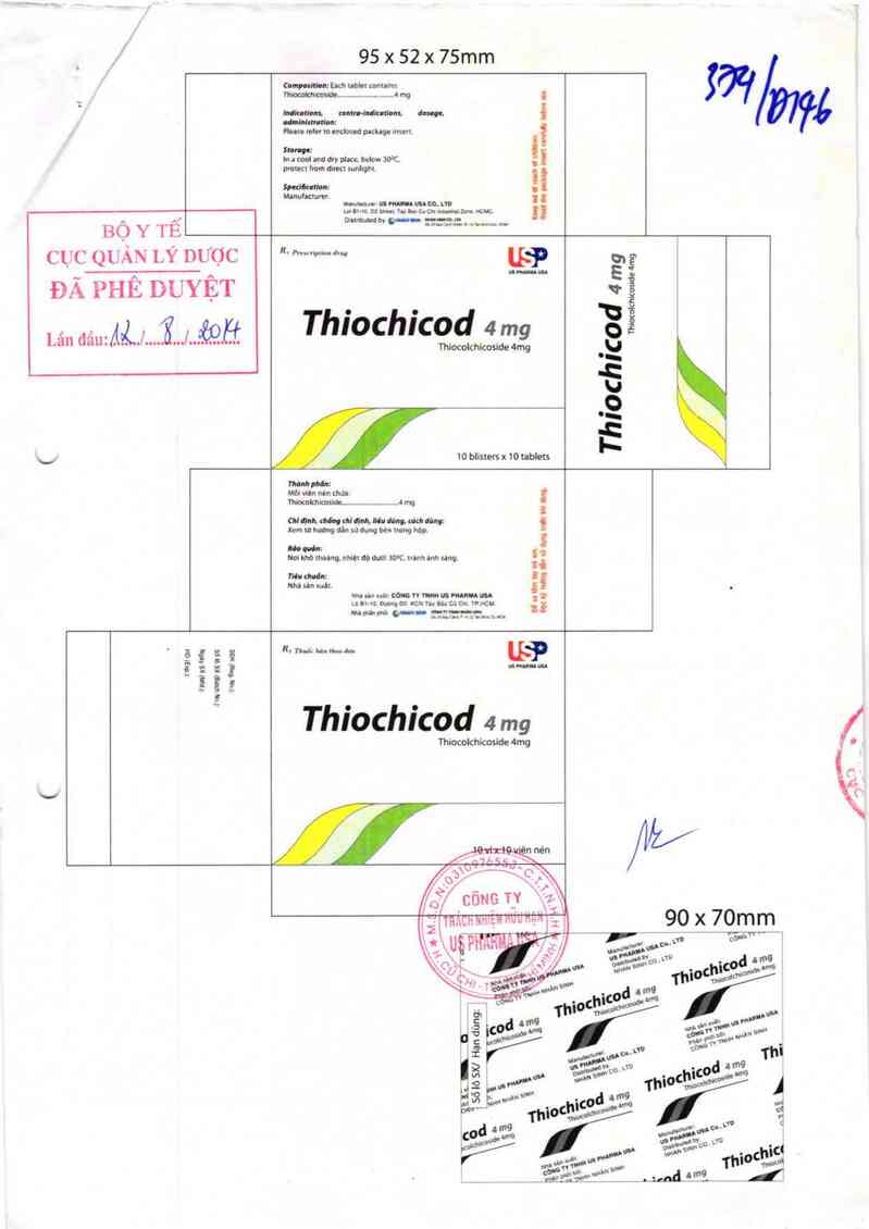 thông tin, cách dùng, giá thuốc Thiochicod 4 mg - ảnh 0