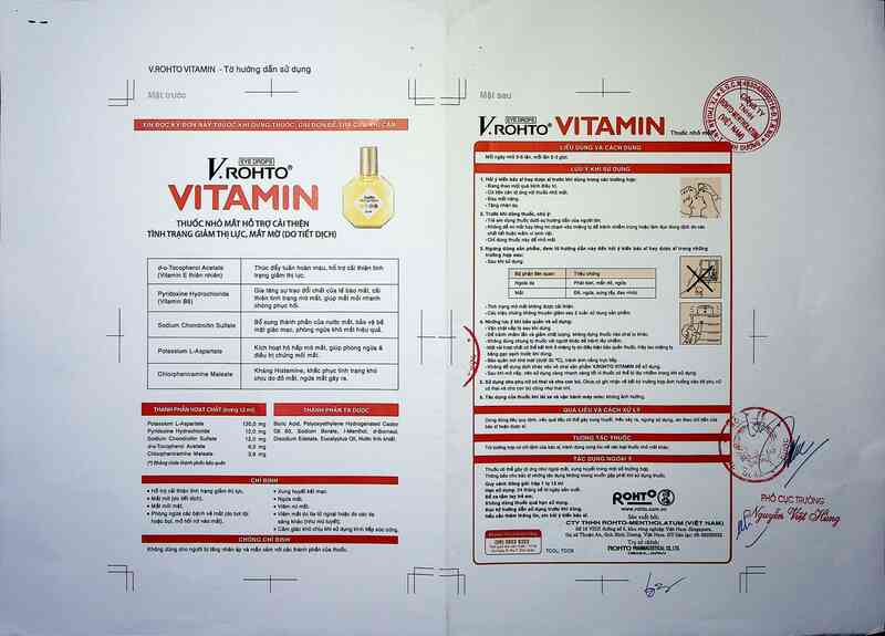 thông tin, cách dùng, giá thuốc V.Rohto vitamin - ảnh 1