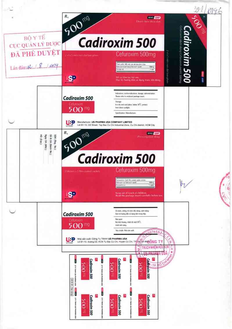 thông tin, cách dùng, giá thuốc Cadiroxim 500 - ảnh 0