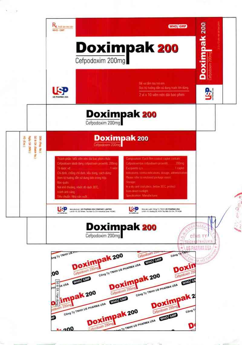 thông tin, cách dùng, giá thuốc Doximpak 200 - ảnh 1