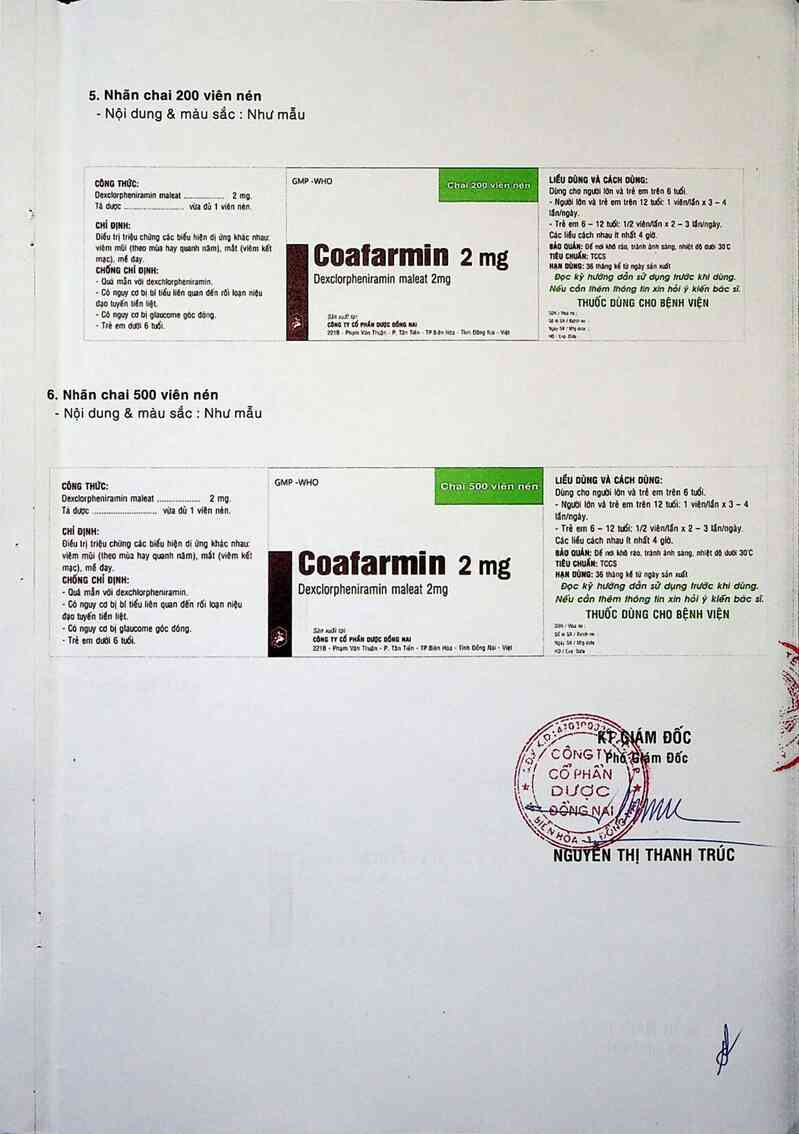 thông tin, cách dùng, giá thuốc Coafarmin 2mg - ảnh 3