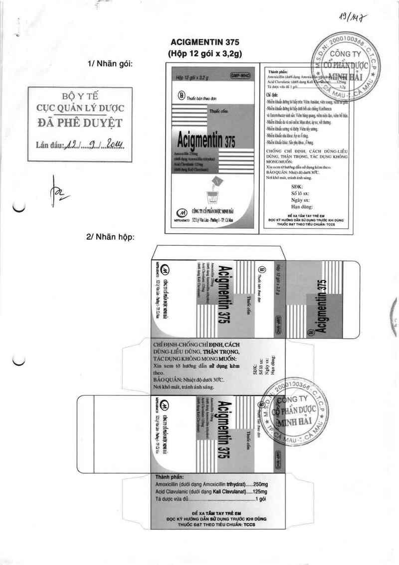 thông tin, cách dùng, giá thuốc Acigmentin 375 - ảnh 0
