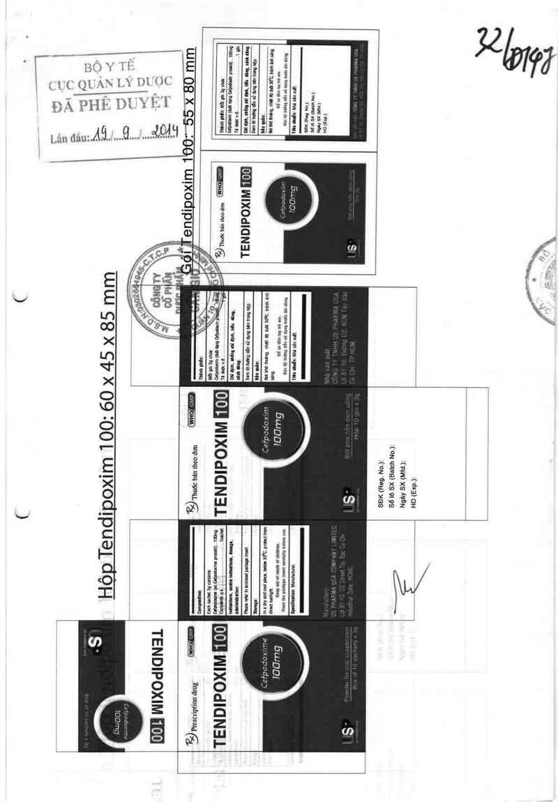 thông tin, cách dùng, giá thuốc Tendipoxim 100 - ảnh 0