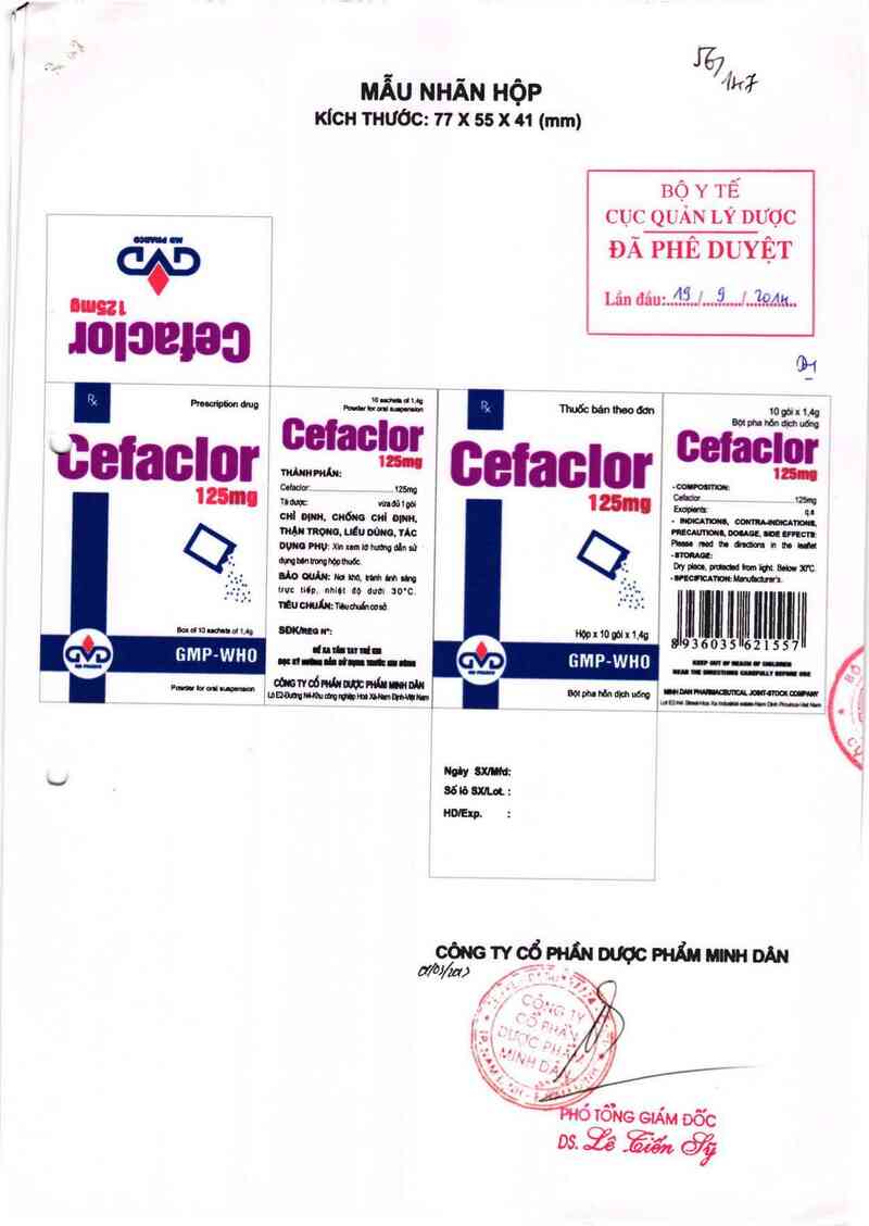 thông tin, cách dùng, giá thuốc Cefaclor 125mg - ảnh 0