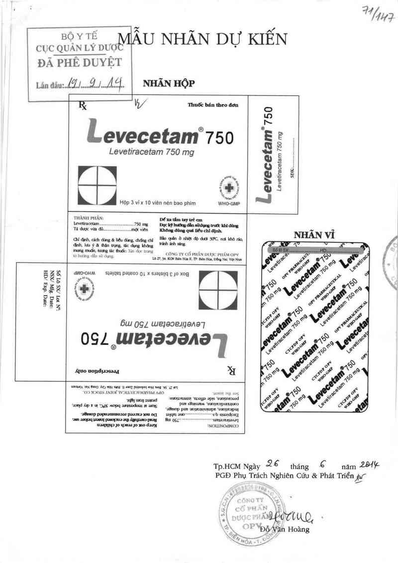 thông tin, cách dùng, giá thuốc Levecetam 750 - ảnh 0