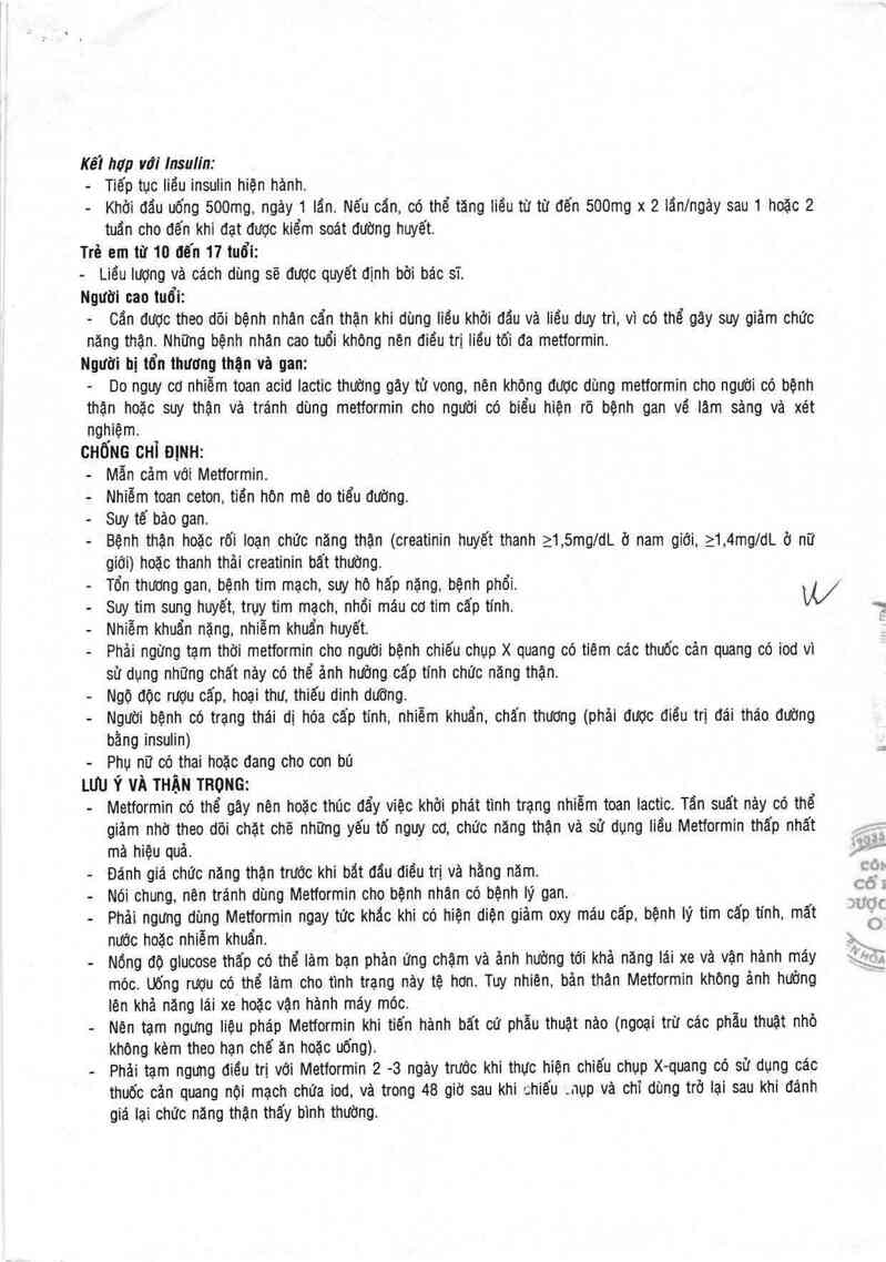 thông tin, cách dùng, giá thuốc Metozamin 500 - ảnh 3
